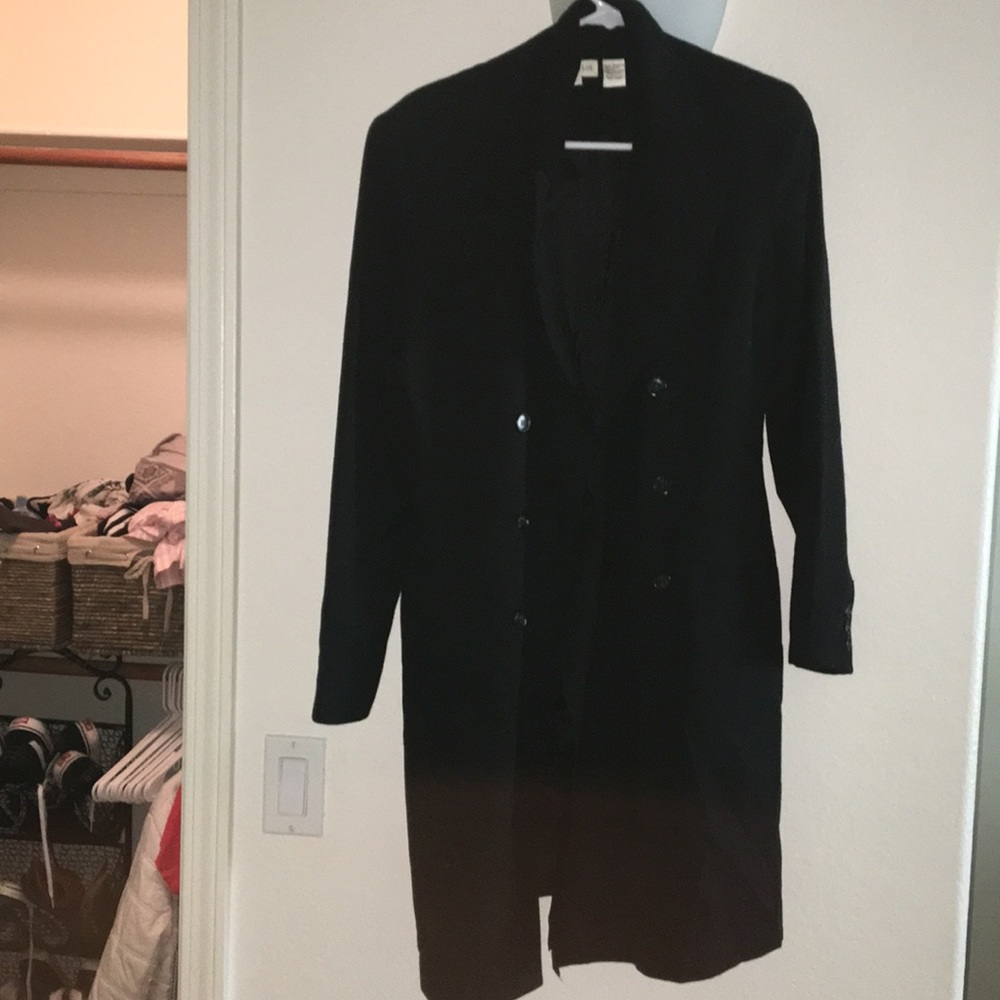 Ann taylor black trench